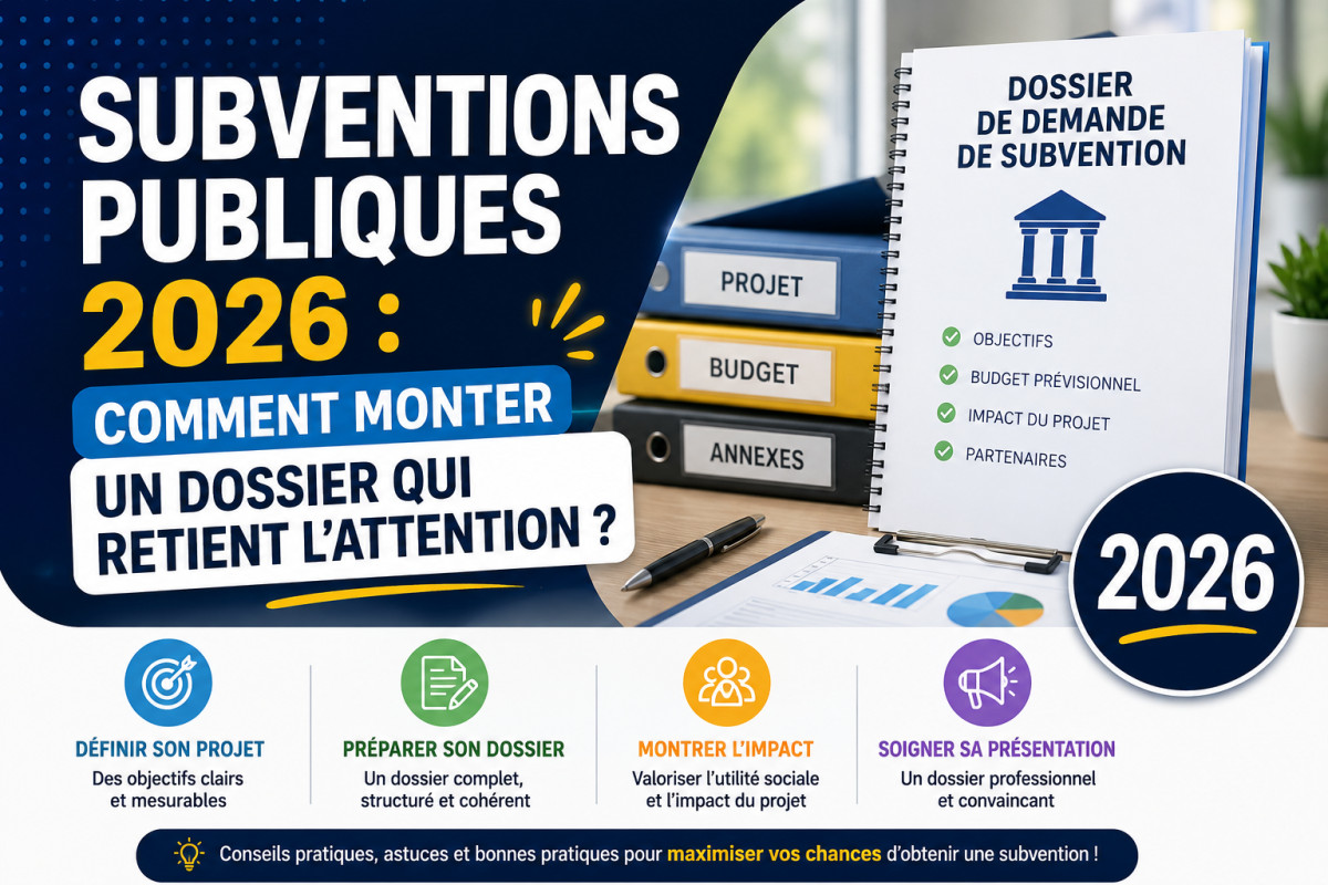 Subventions publiques 2026 : Comment monter un dossier qui retient l’attention ?