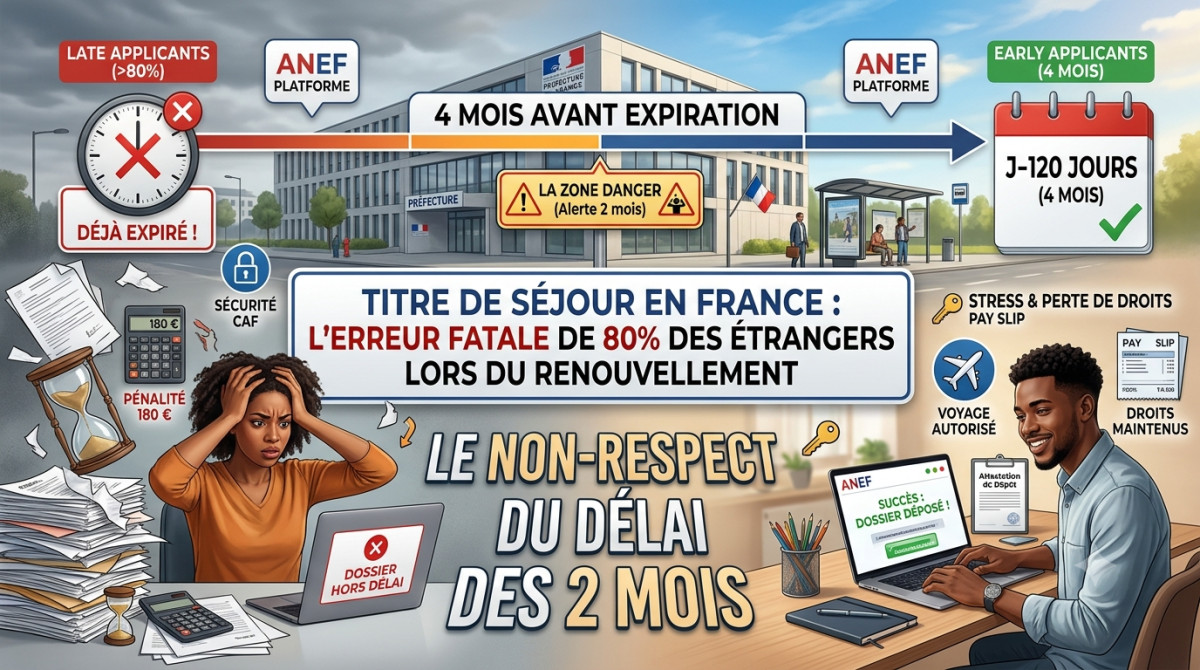 Titre de séjour en France : l'erreur fatale que commettent 80 % des étrangers lors du renouvellement