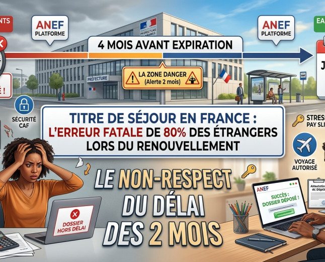 Titre de séjour en France : l'erreur fatale que commettent 80 % des étrangers lors du renouvellement