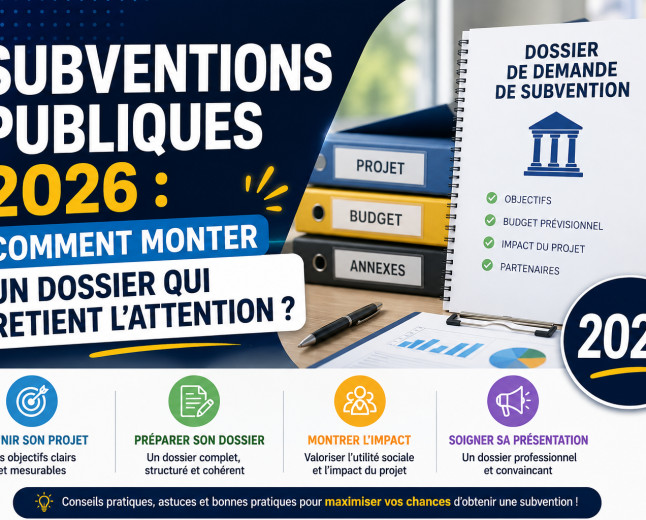 Subventions publiques 2026 : Comment monter un dossier qui retient l’attention ?