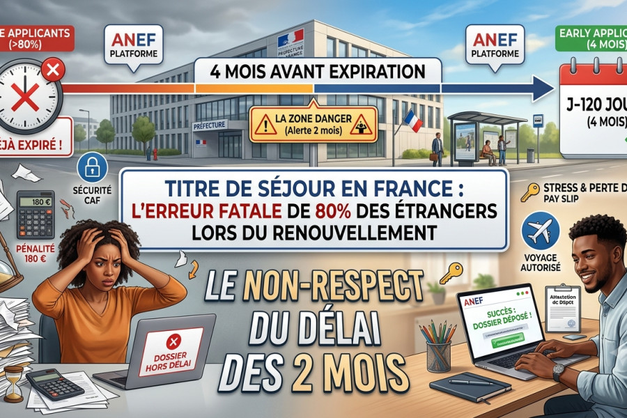 Titre de séjour en France : l'erreur fatale que commettent 80 % des étrangers lors du renouvellement